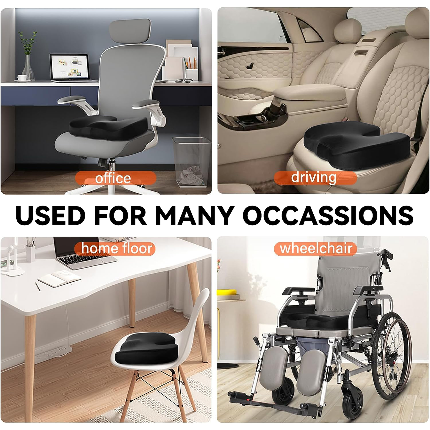 ViN-C02 - Premium Memory foam seat cushion with cooling gel