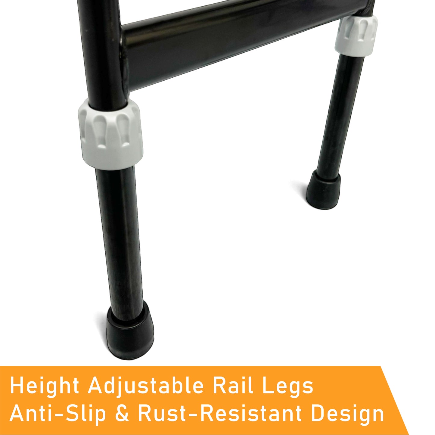 ViN BR03 | Bedside Rail with Legs Foldable Flip Down Function