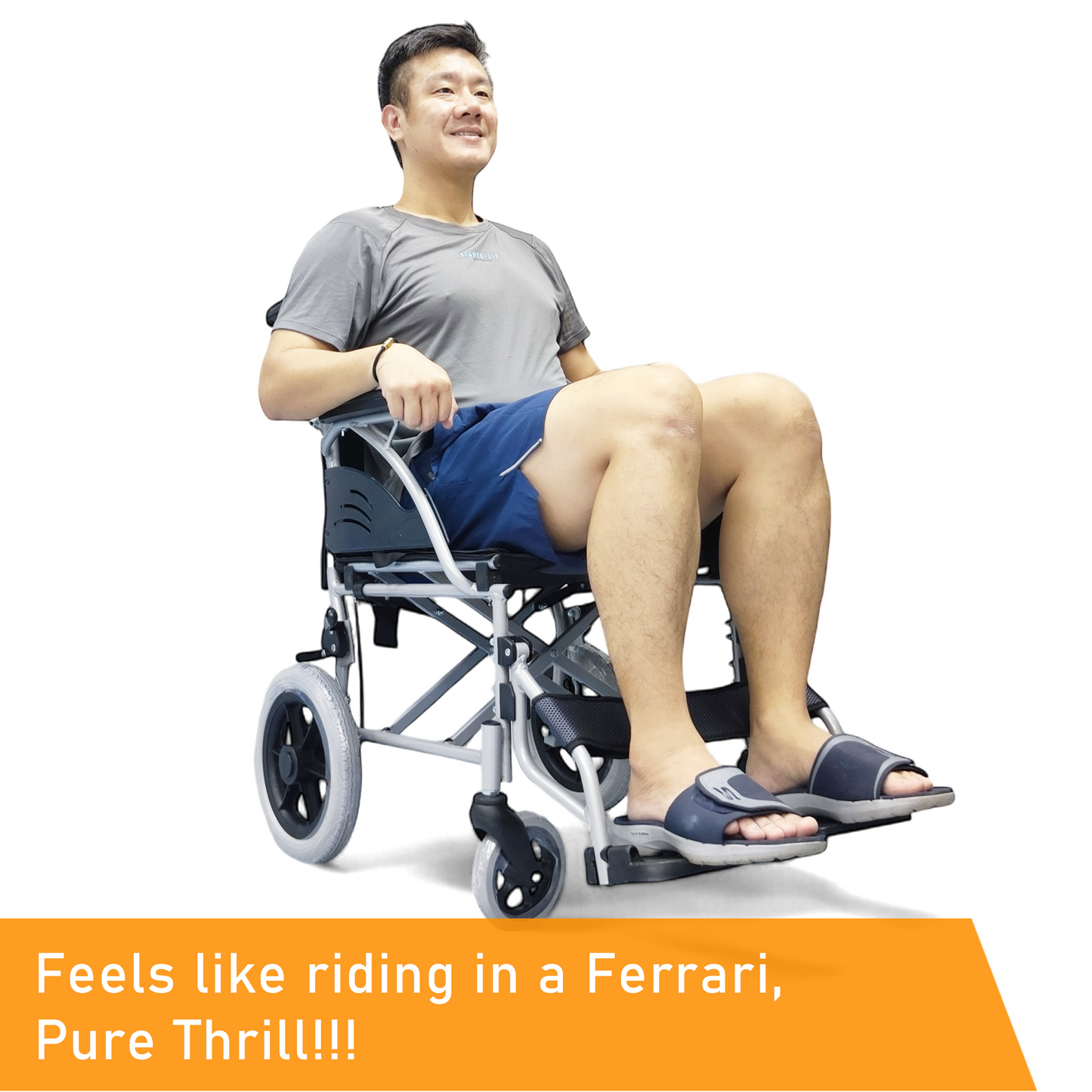 ViN 32ASAT | Pushchair - Fixed Armrest - Retractable Footrest - Anti Tipper