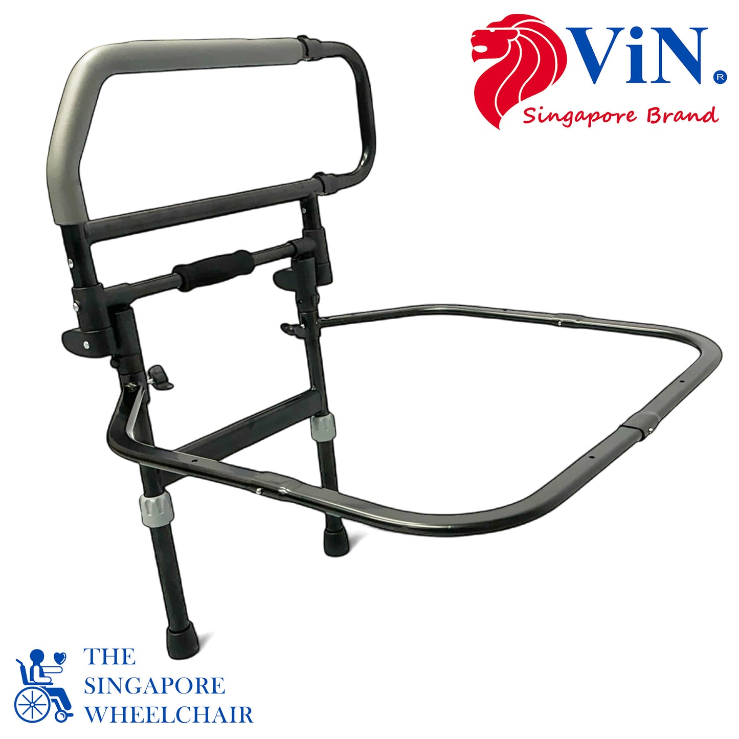 ViN BR03 | Bedside Rail with Legs Foldable Flip Down Function