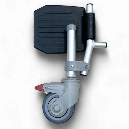 Spare Parts - 1 x Front Wheels with Footrest - Model ViN-J02 Commode