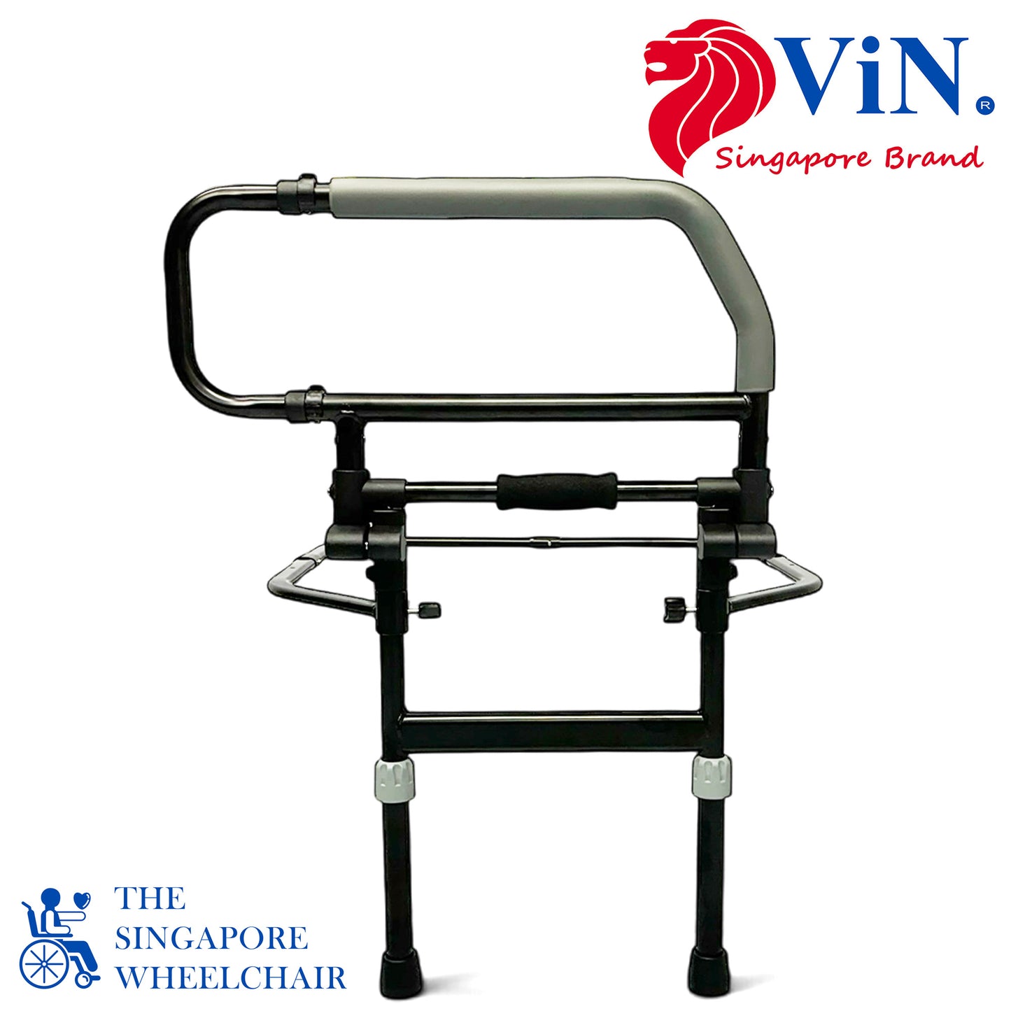 ViN BR03 | Bedside Rail with Legs Foldable Flip Down Function