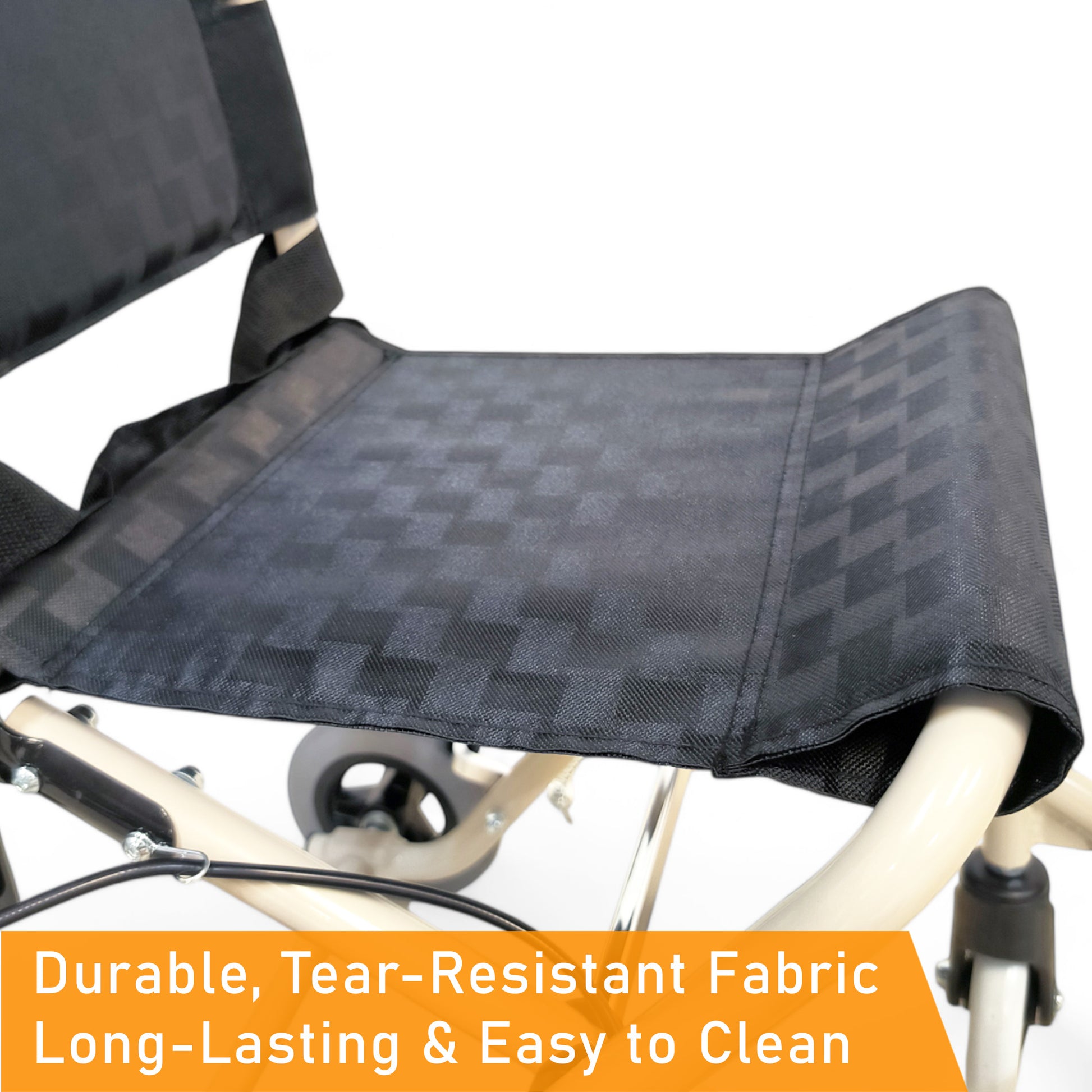 ViN YK800 Travel Pushchair, lightweight foldable wheelchair with flip-up armrest, cabin approved for elderly travel