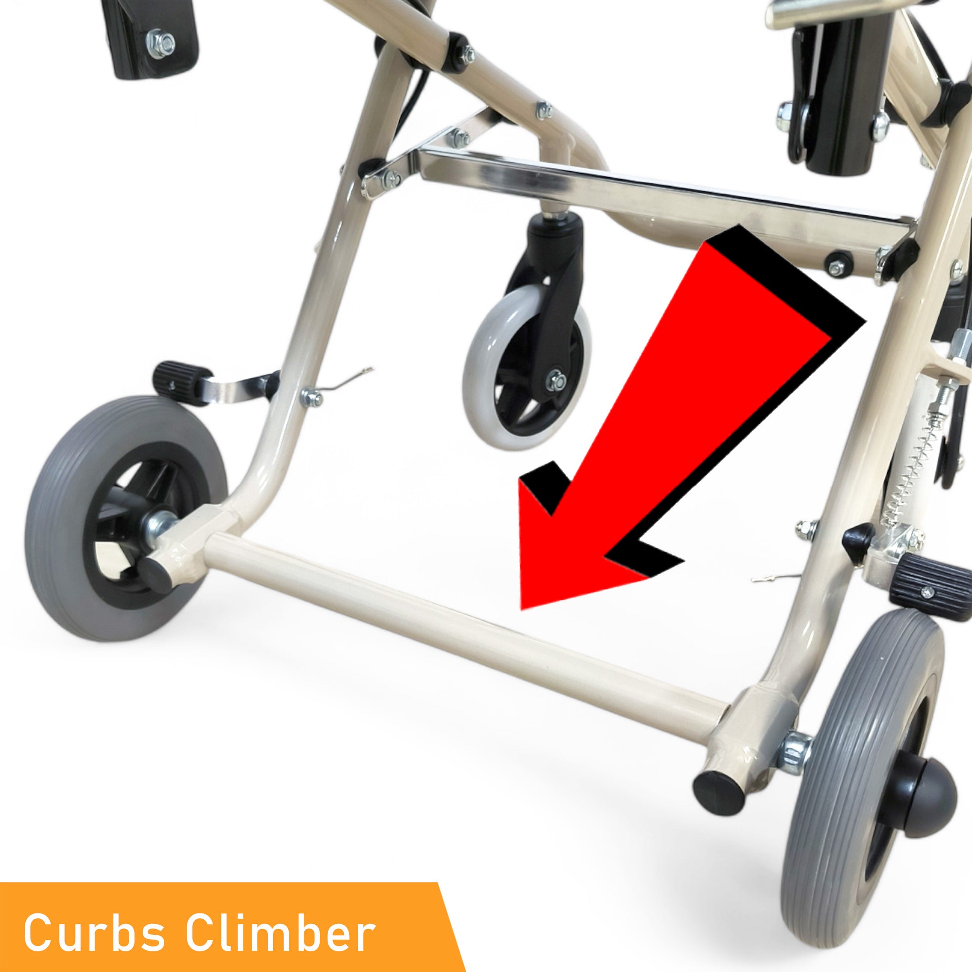 ViN YK800 Travel Pushchair, lightweight foldable wheelchair with flip-up armrest, cabin approved for elderly travel