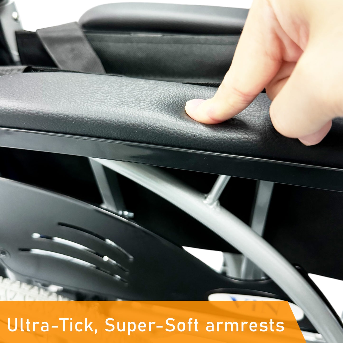 ViN 32AAT | Self Propelled Wheelchair - Fixed Armrest - Retractable Footrest - Anti Tipper
