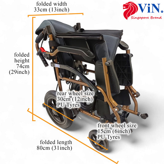 ViN-DY820 | Pushchair + Washable Cushion + Flip-Up Armrest + Retractable Footrest + Anti Tipper