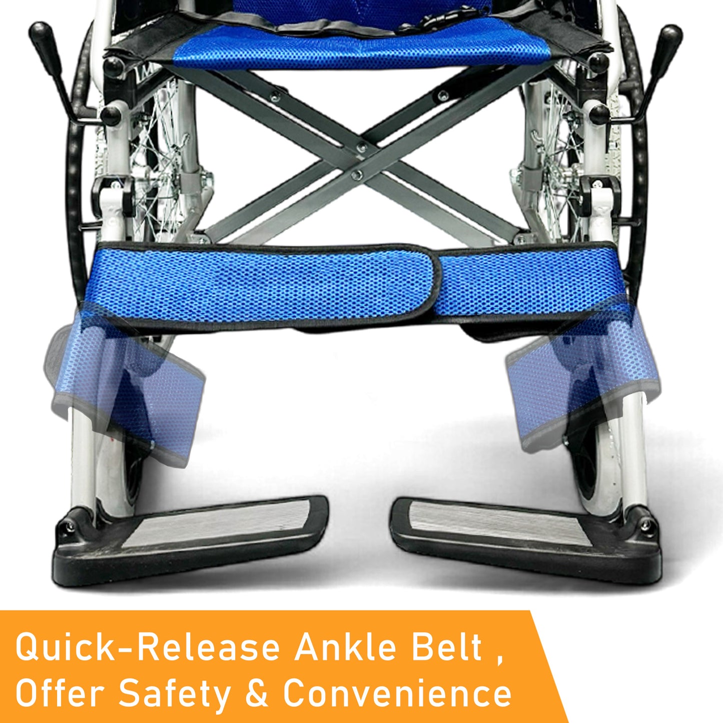 ViN 32AAT | Self Propelled Wheelchair - Fixed Armrest - Retractable Footrest - Anti Tipper