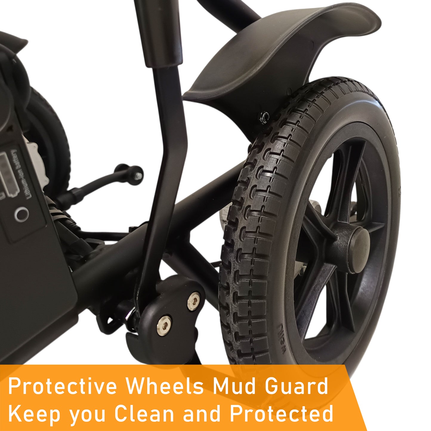 ViN-46A14 | Motorised Electric Wheelchair +Aluminium lightweight Anti Rust +Armrest Flip Up +Anti-Tipper