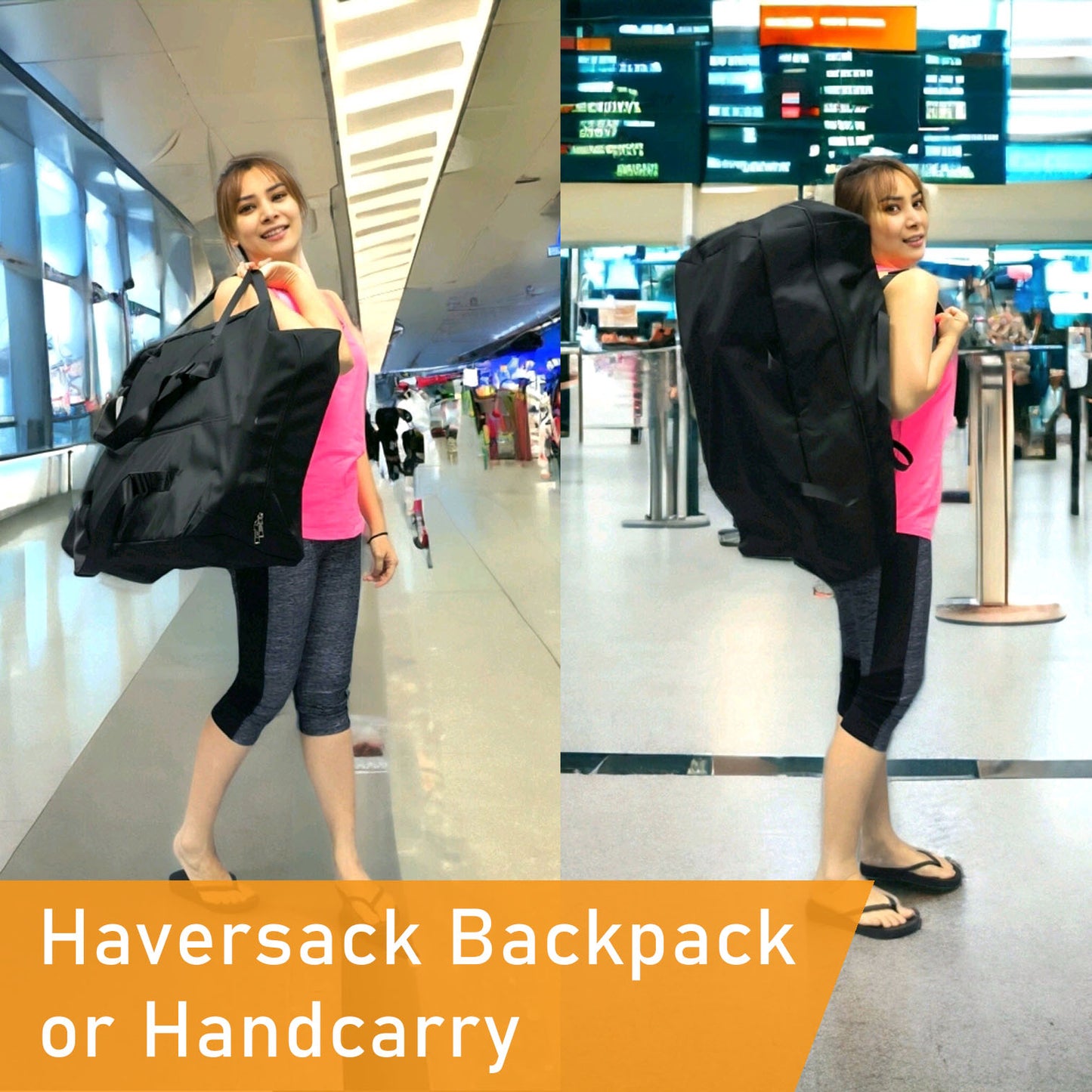 ViN 31A | Travel Pushchair - Flip-up Armrest & Footrest + Haversack bag Carrier + Cabin Approved Size