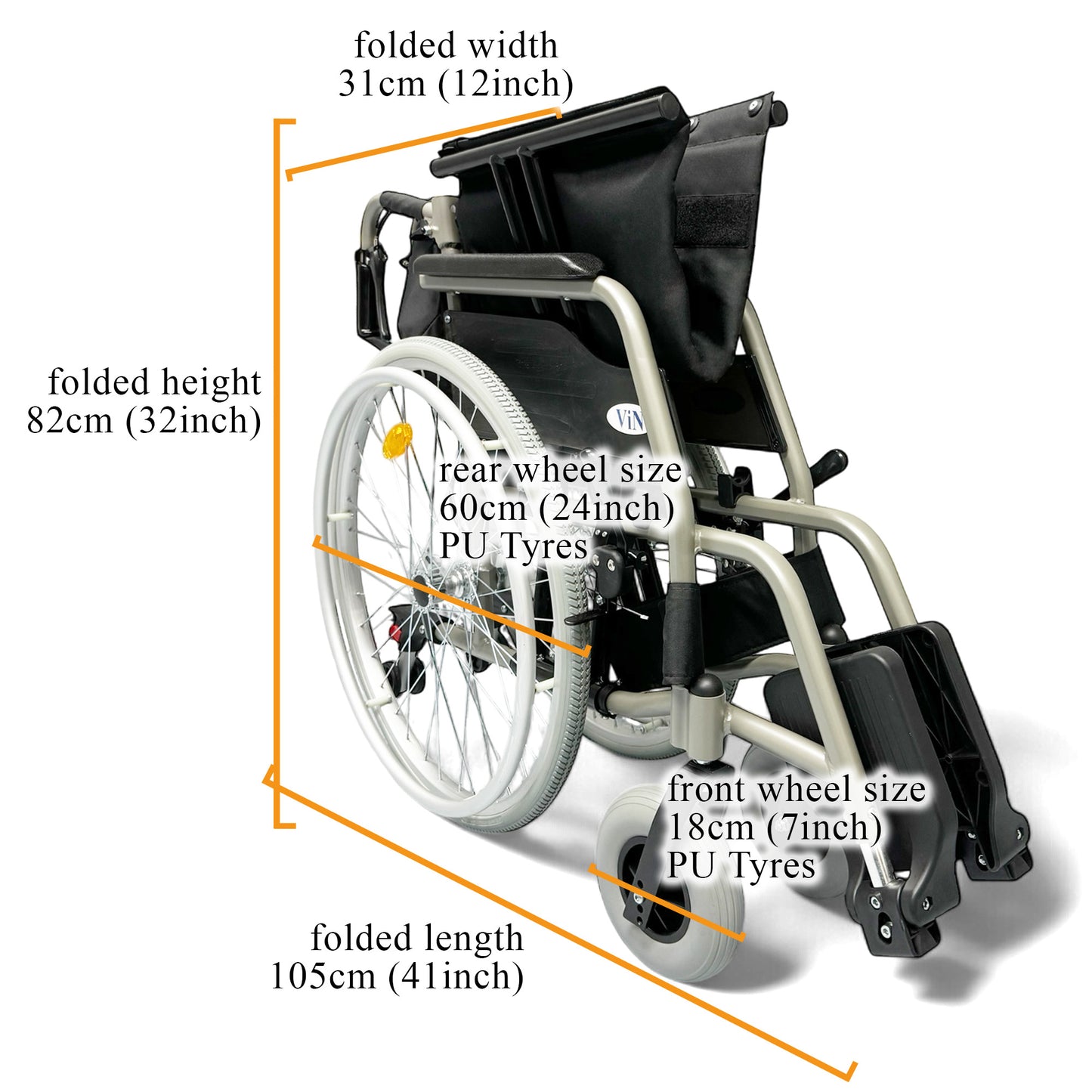 Wheelchair Hold up to 150 kg, heavy duty wheelchair removable & washable cushion, thick cushion