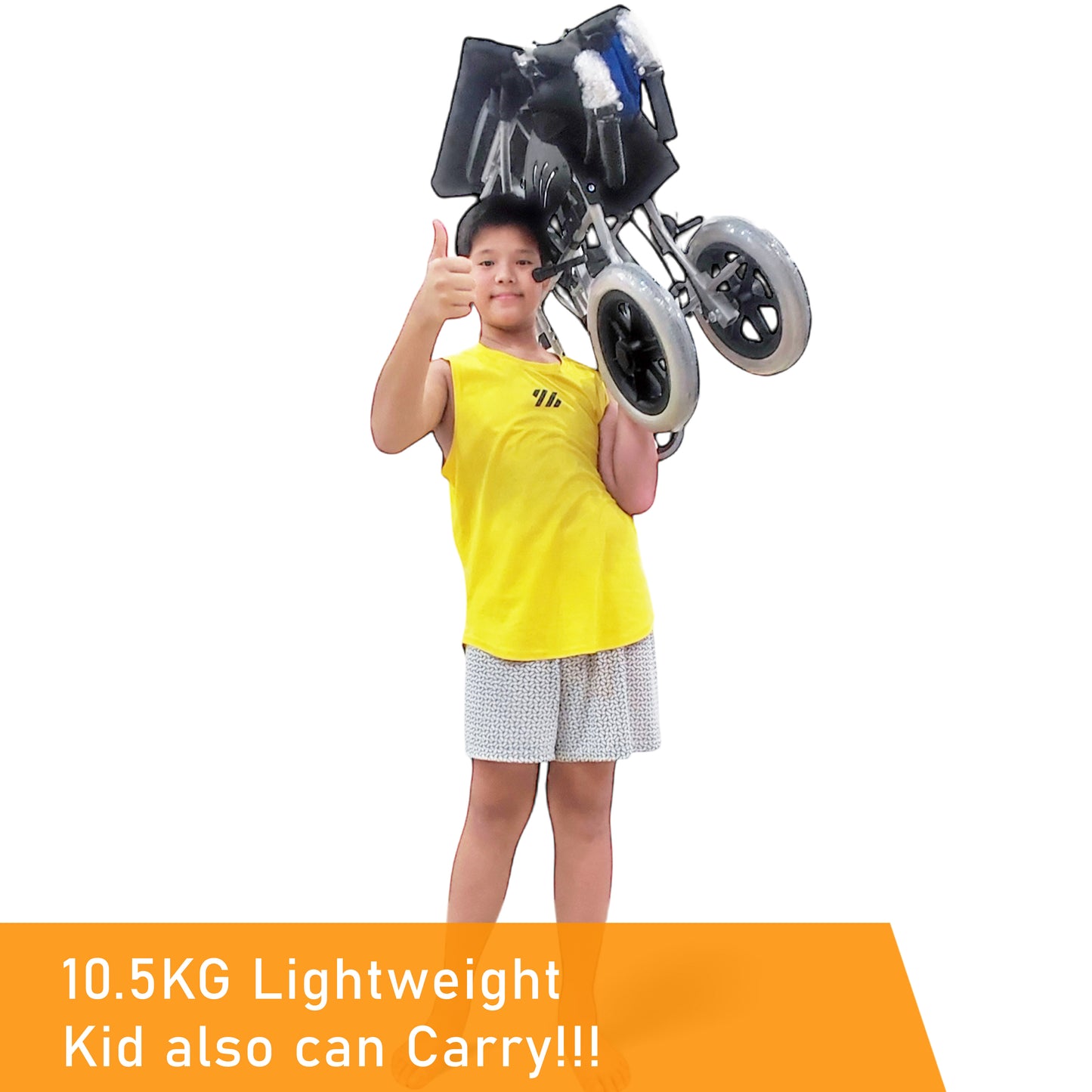 ViN 32ASAT | Pushchair - Fixed Armrest - Retractable Footrest - Anti Tipper