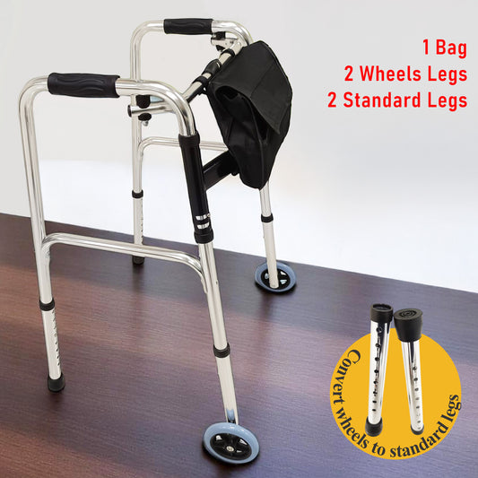 ViN-WF01 | ( * WITHOUT SEAT ) Elderly Walking Aid 2.9 kg Ultra Lightweight Aluminum Staggered Walking Function