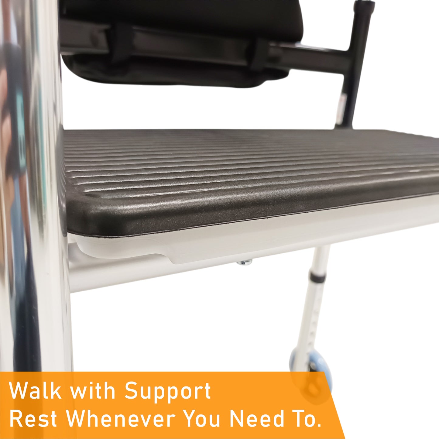ViN WF01-ST | Elderly Walking Aid with Seat 3.8 kg Ultra Lightweight Aluminum