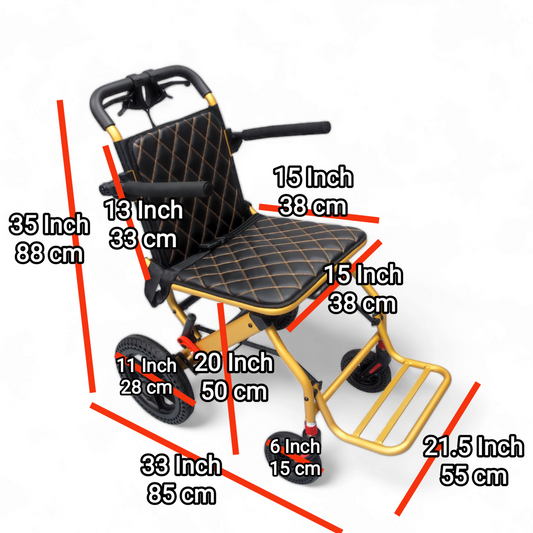 1.73 - "Model DA03" Travel Pushchair - Flip-up Armrest & footrest + Haversack bag Carrier + Cabin Approved Size