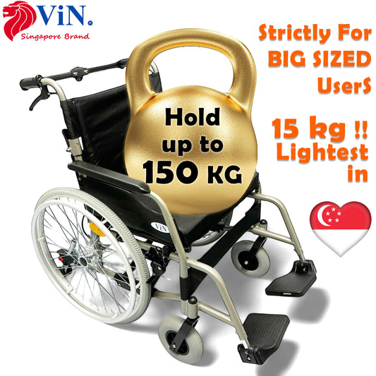 Wheelchair Hold up to 150 kg, heavy duty wheelchair removable & washable cushion, thick cushion