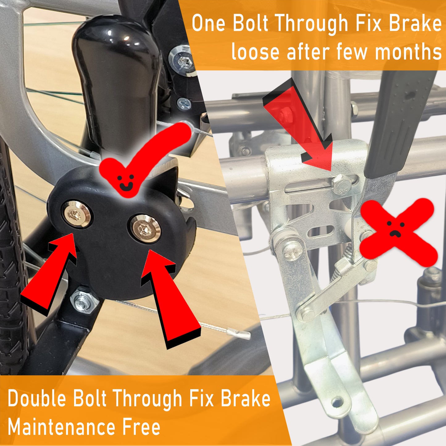 ViN-12A2-EL | Wheelchair Leg Elevated +Self Propelled + Detachable Leg Rest + Flip-up Armrest + Anti-tipper