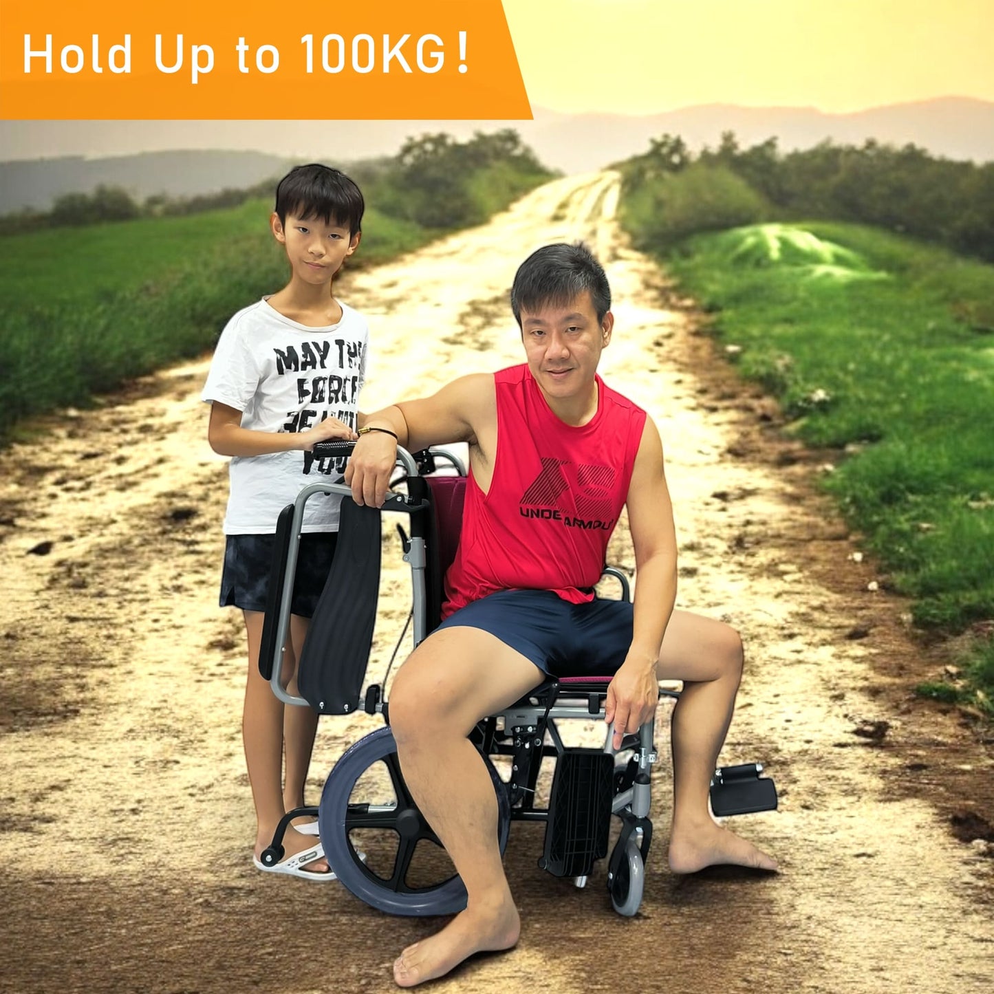 ViN 46A5S | Pushchair - Washable Cushion - Flip-up Armrest - Detachable Legrest - Anti Tipper