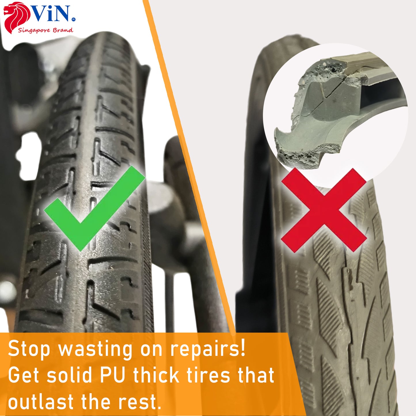 ViN-DY878 | Self Propelled Wheelchair + Washable Cushion + Flip-Up Armrest + Retractable Footrest + Anti Tipper