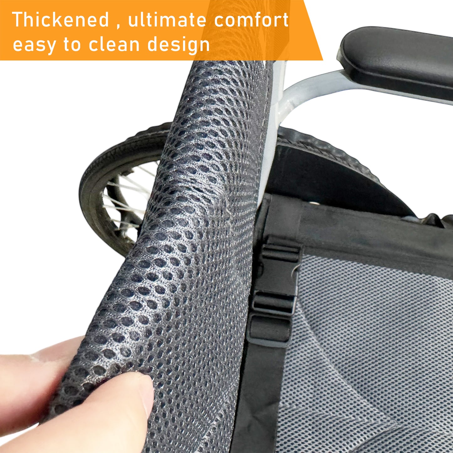 ViN-11AAT | Lightweight Standard Wheelchair with Anti Tipper 13kg [Self-Propelled]