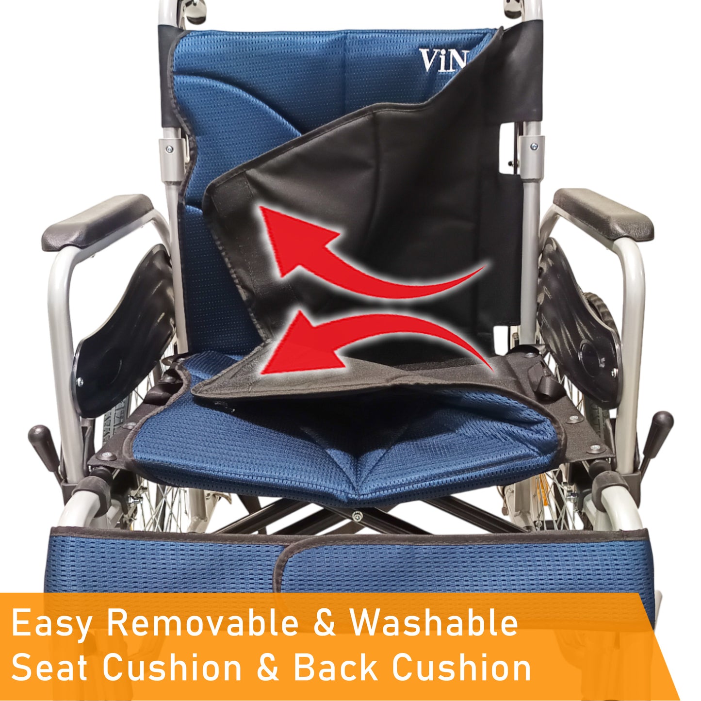 ViN-46A5M-20 washable detachable back and seat cushion