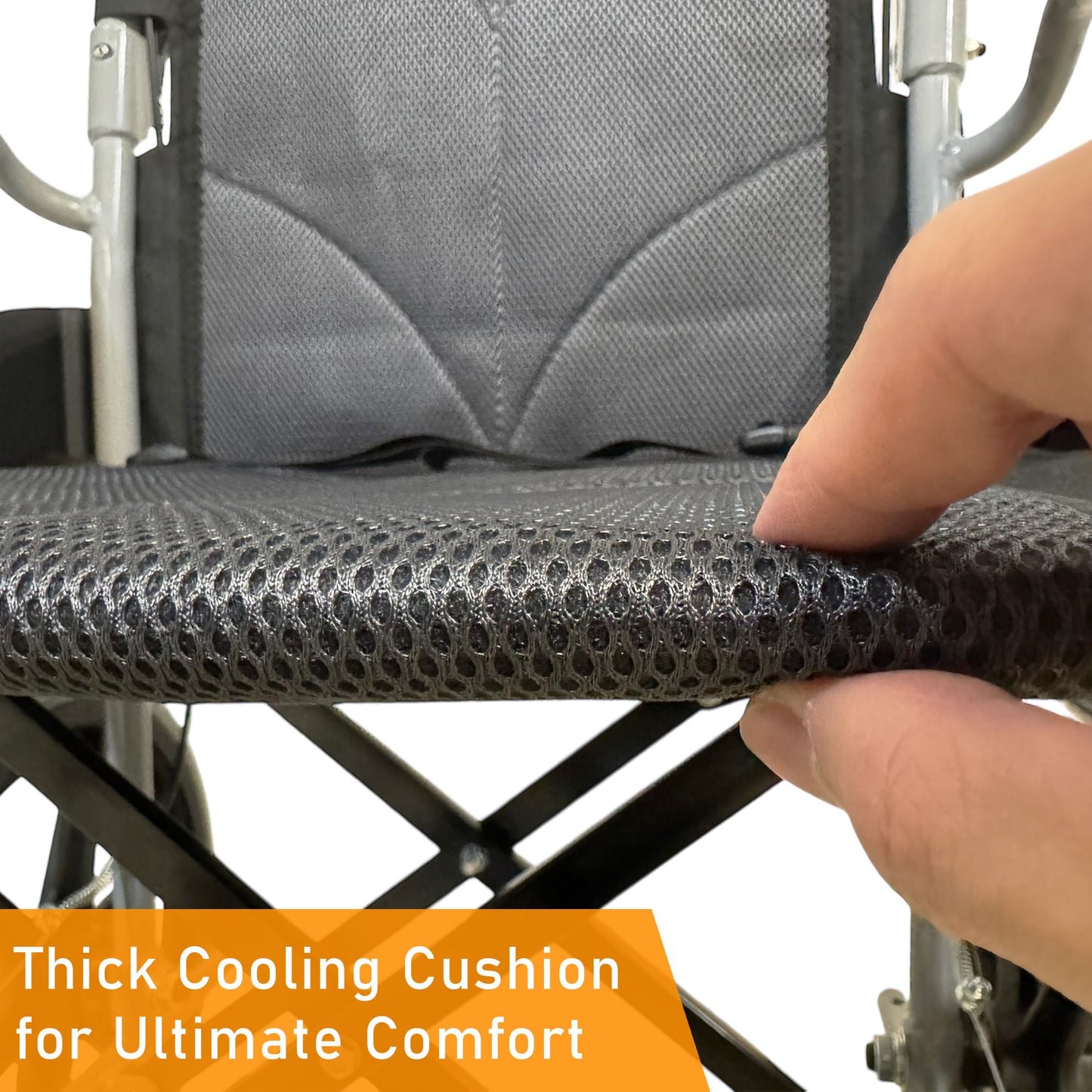 ViN-11ASAT | Lightweight Standard Wheelchair with Anti-Tipper 11kg [Pushchair]