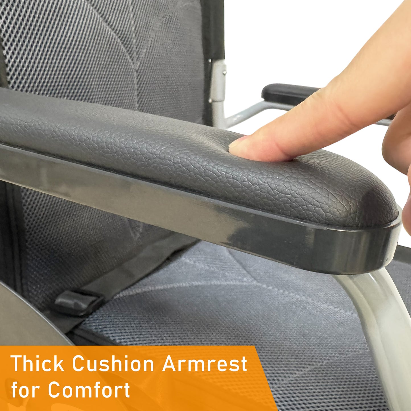 ViN-11ASAT | Lightweight Standard Wheelchair with Anti-Tipper 11kg [Pushchair]