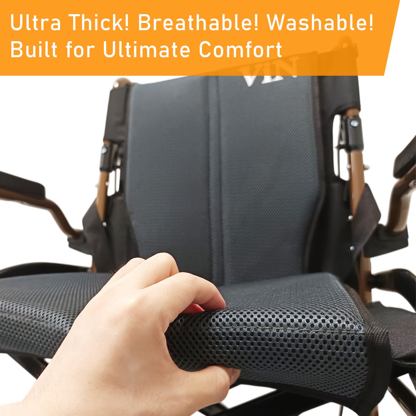 ViN DY820 | Pushchair + Washable Cushion + Flip-Up Armrest + Retractable Footrest + Anti Tipper
