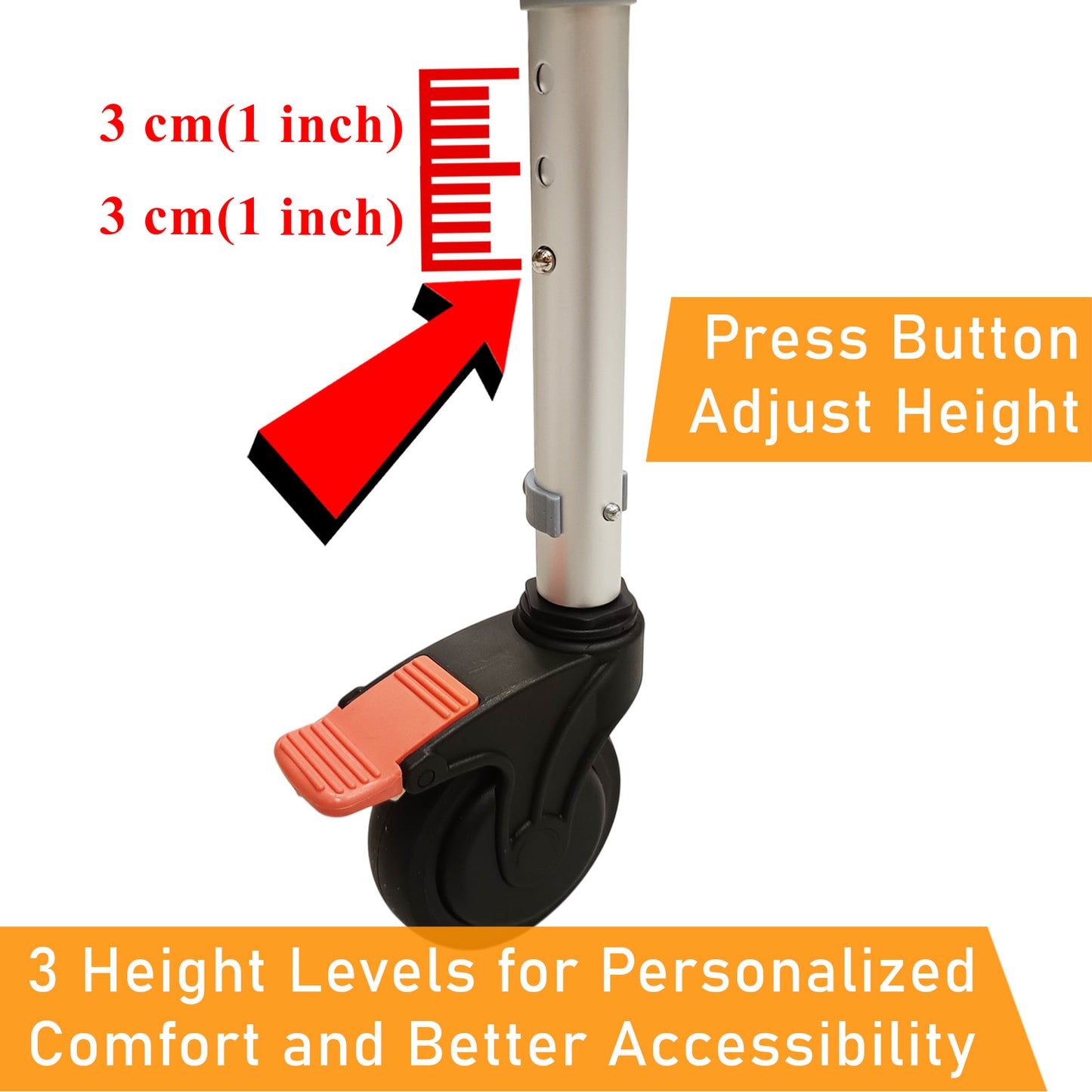 ViN-K07 - Anti-Rust Foldable Commode Shower Chair [Foldable]