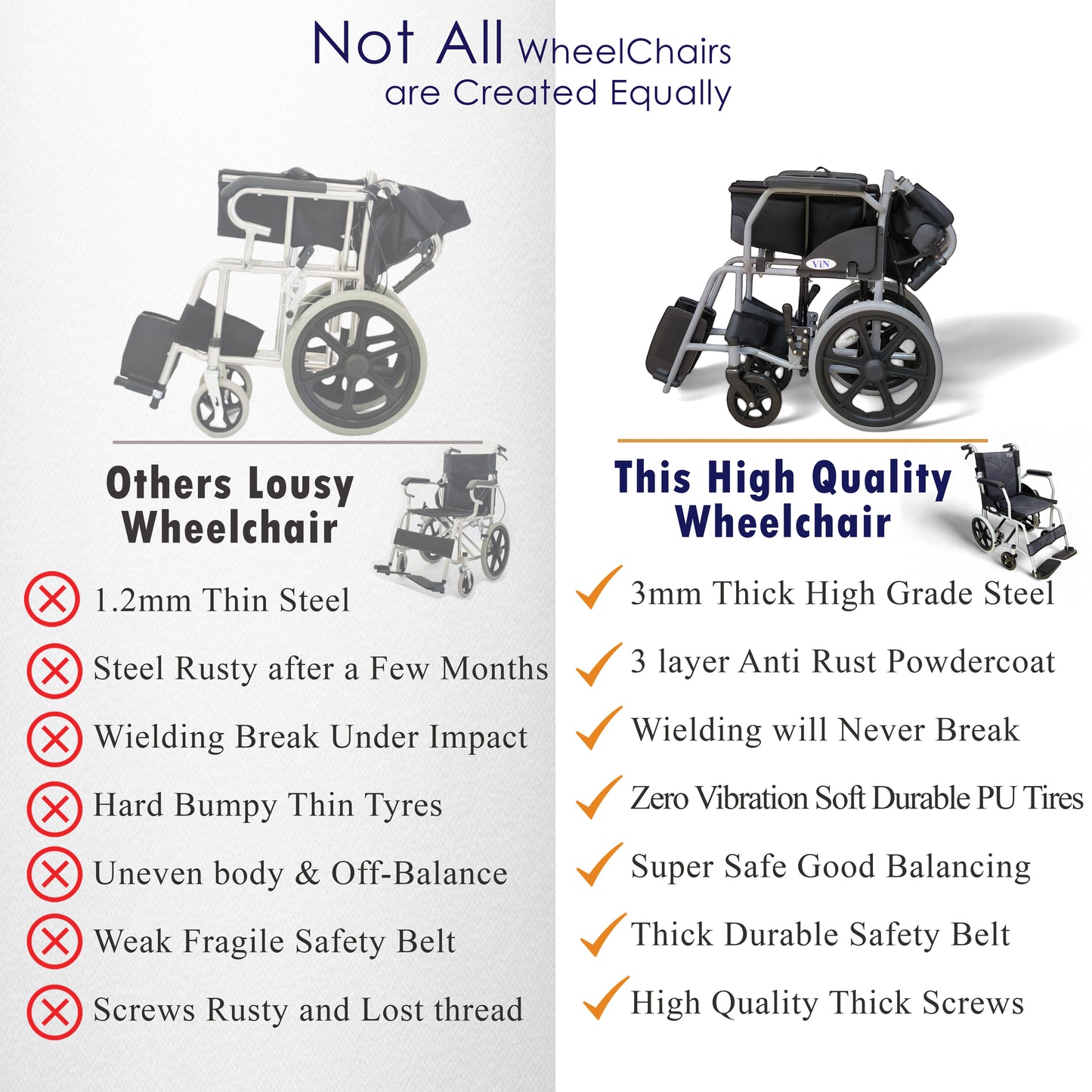 ViN 11AS | Pushchair - Fixed Armrest -  Fixed Legrest