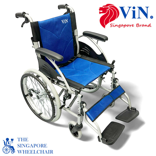 ViN 32AAT | Self Propelled Wheelchair - Fixed Armrest - Retractable Footrest - Anti Tipper