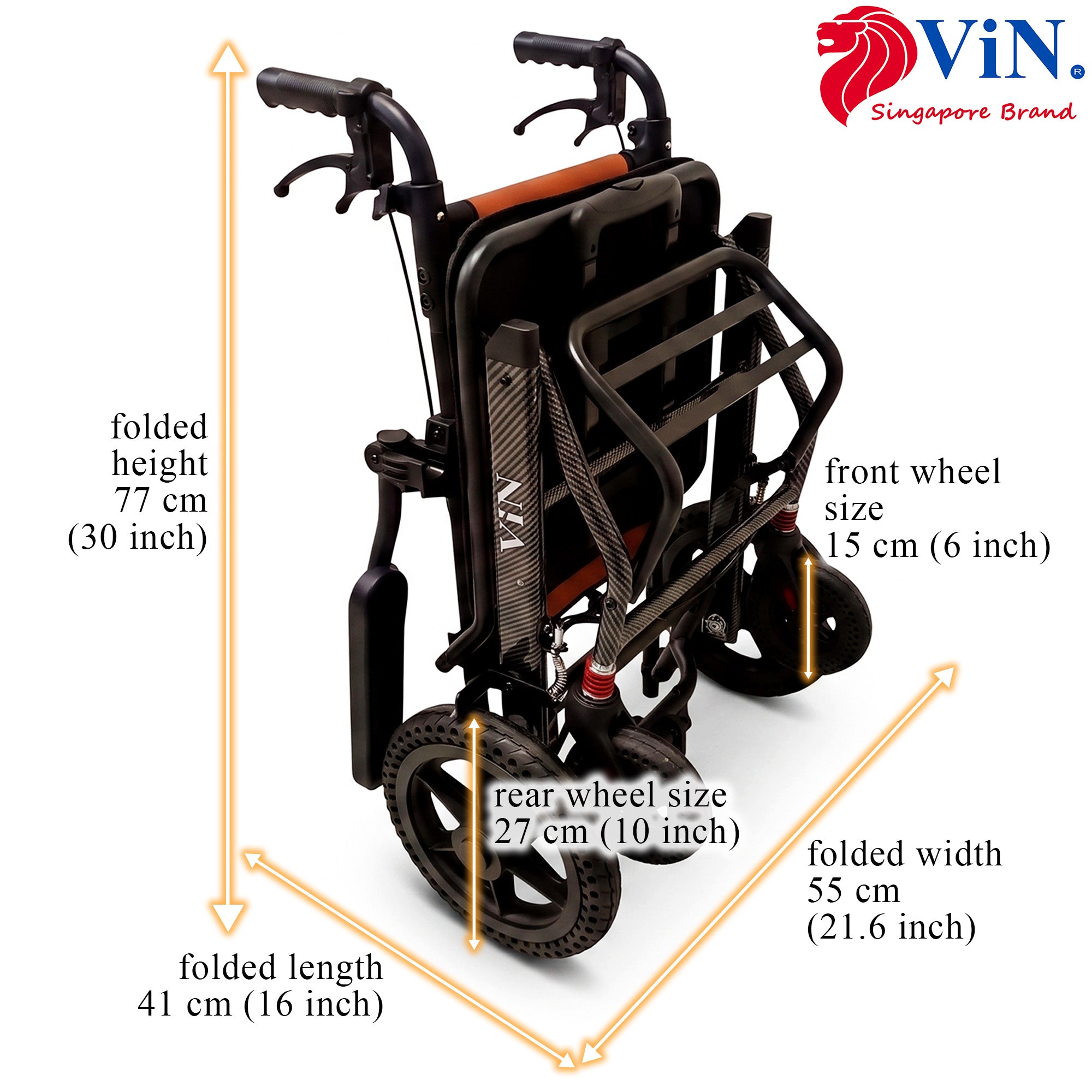 ViN DA07 – Travel Pushchair, Flip Armrest & Cabin Approved – The