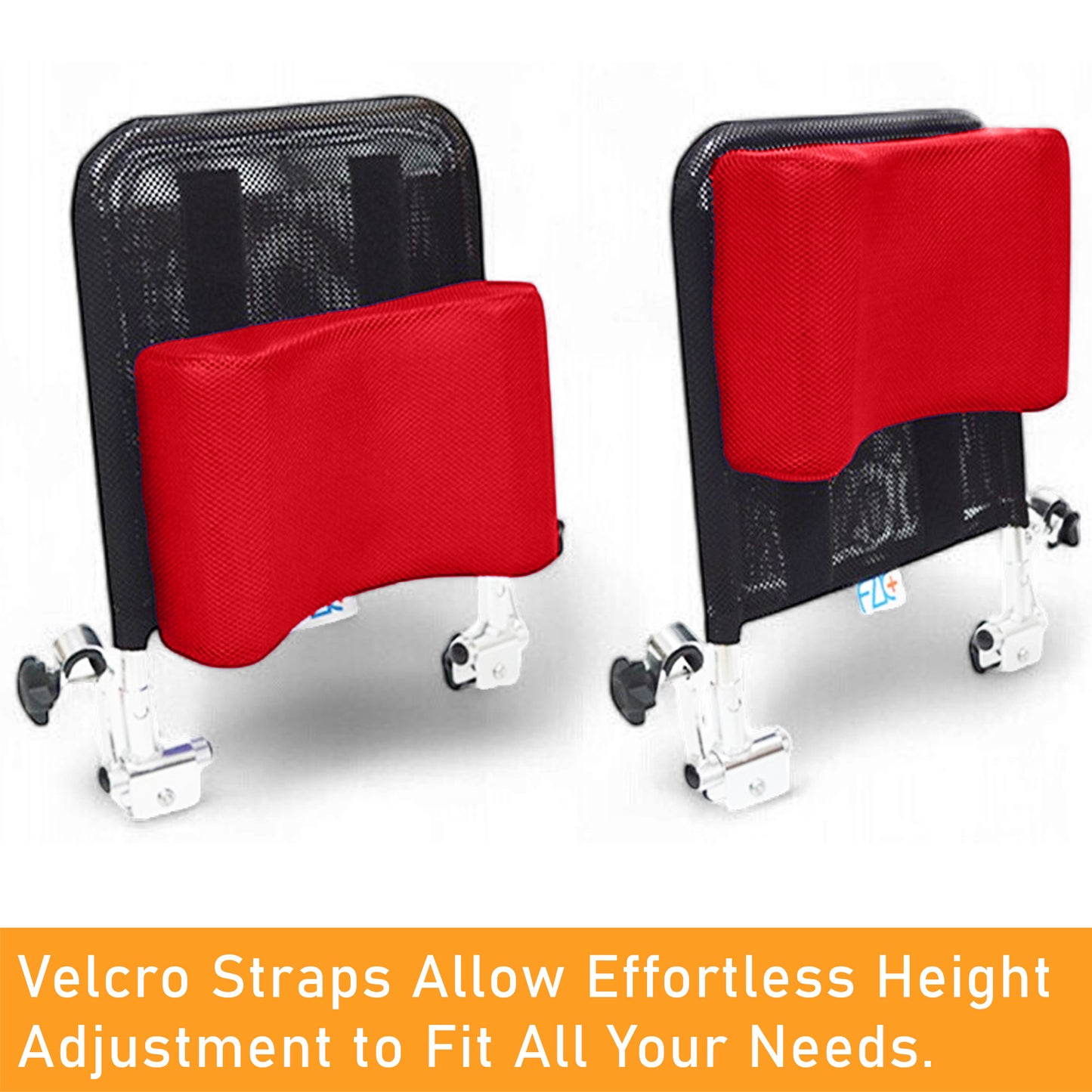 ViN HR-Red/Black - Adjustable High Headrest + Breathable + Quick and Easy Installation