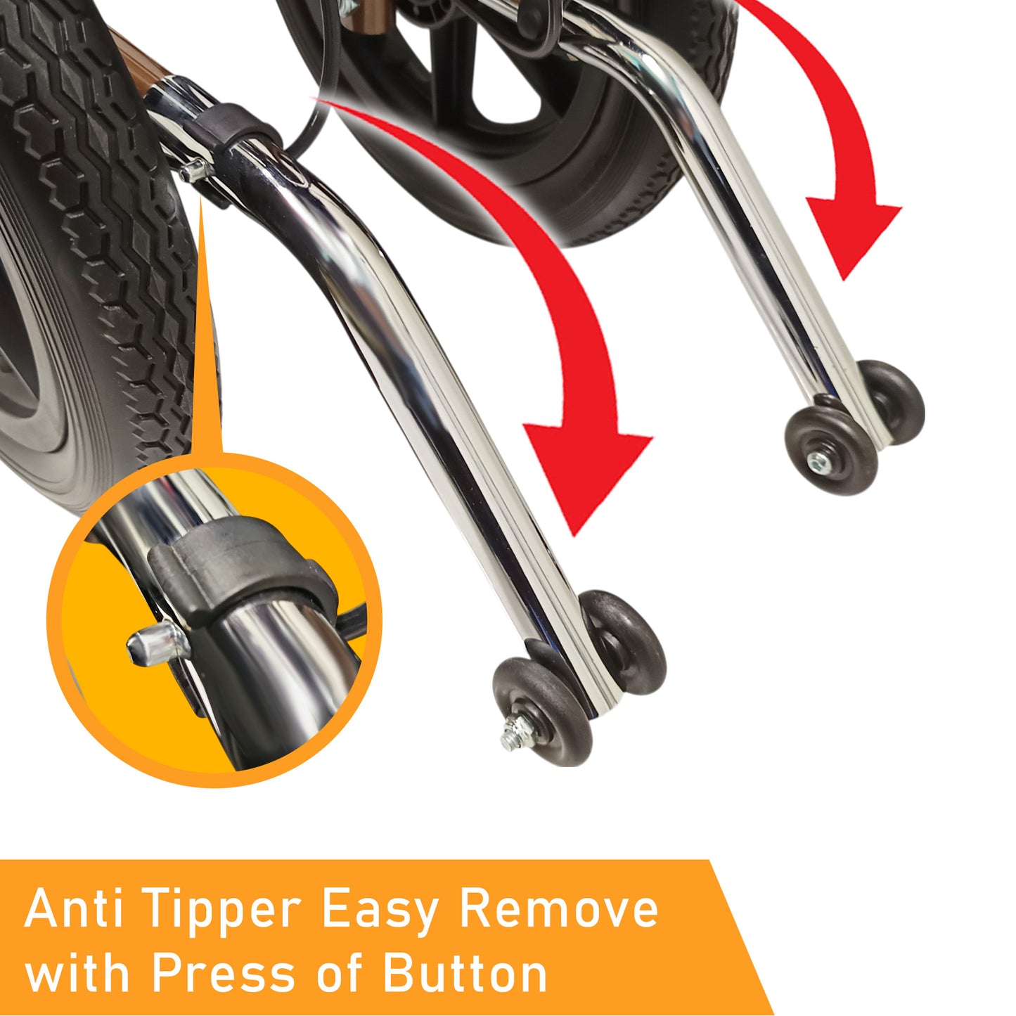 ViN DY820 | Pushchair + Washable Cushion + Flip-Up Armrest + Retractable Footrest + Anti Tipper