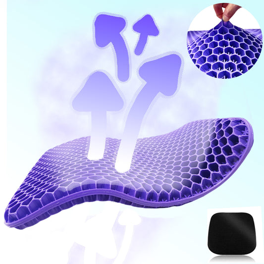 ViN C01 - Extra Thicken Gel Seat Cushion Stop Back & Sciatica Pain While Sitting! for Car, Office & Wheelchair.