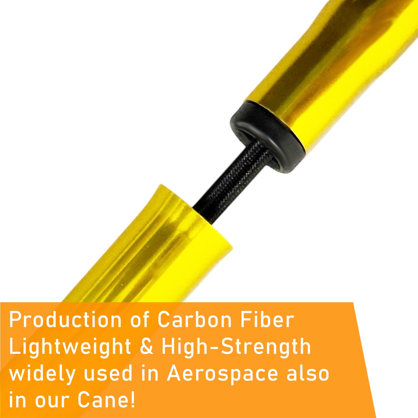 ViN-WS06 | Foldable Aluminium Cane + 6 color choose + 10 Section Adjustable + Anti-Slip + Safety Strap