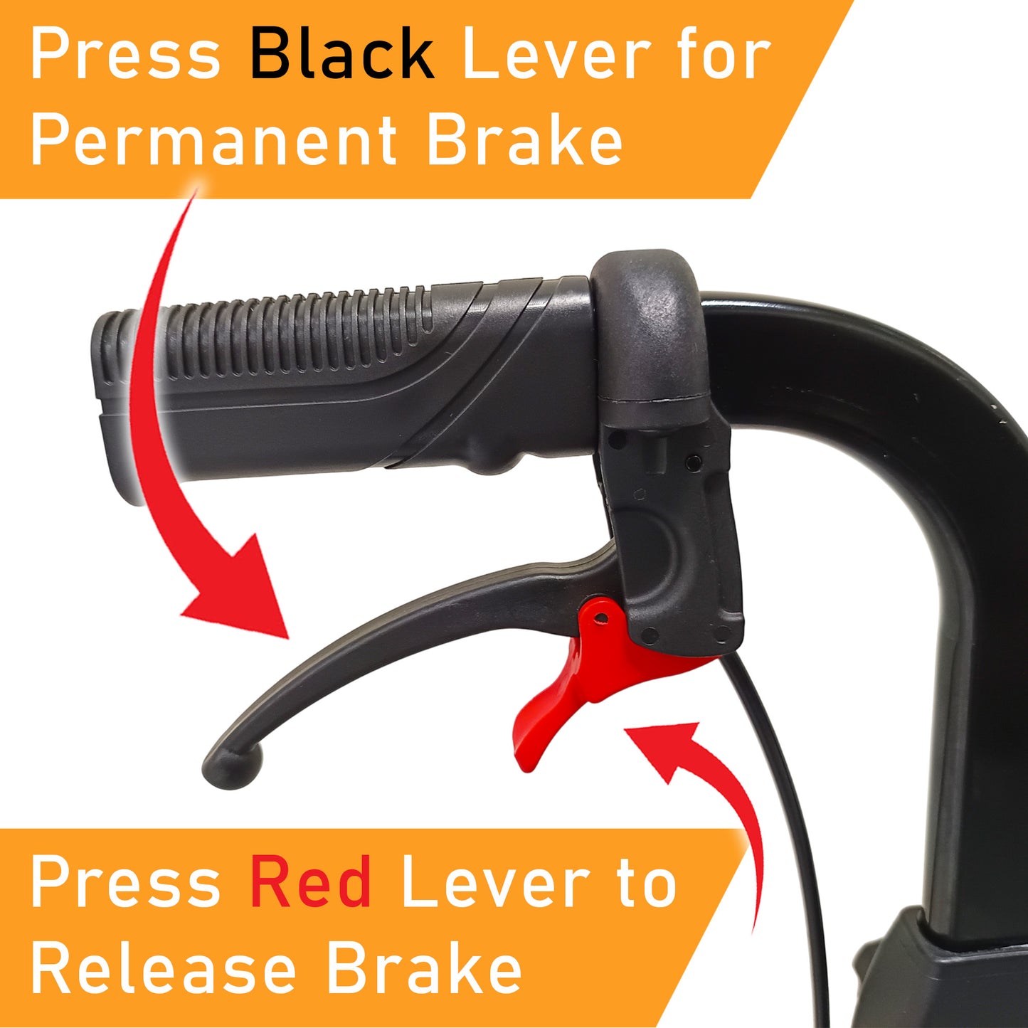 ViN-R1 | Rollator + Adjustable Height Handle + Flip-up Footrest + Suspension + Lightweight + Removable Rollator Storage Bag + Dual Brake System
