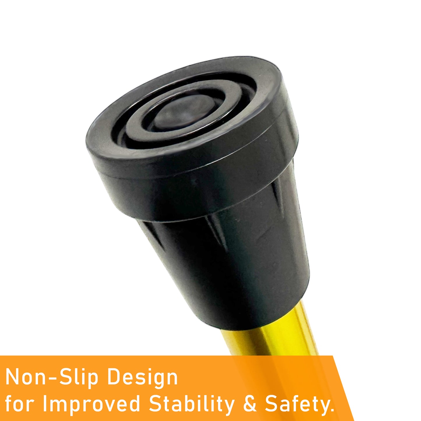 ViN-WS06 | Foldable Aluminium Cane + 6 color choose + 10 Section Adjustable + Anti-Slip + Safety Strap