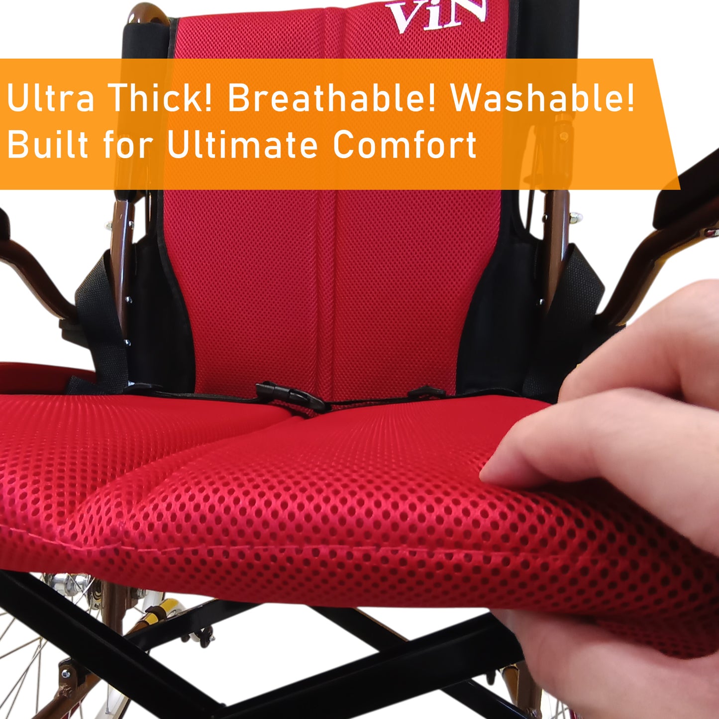ViN-DY879 | Self Propelled Wheelchair - Flip-Up Armrest - Retractable Footrest - Anti Tipper