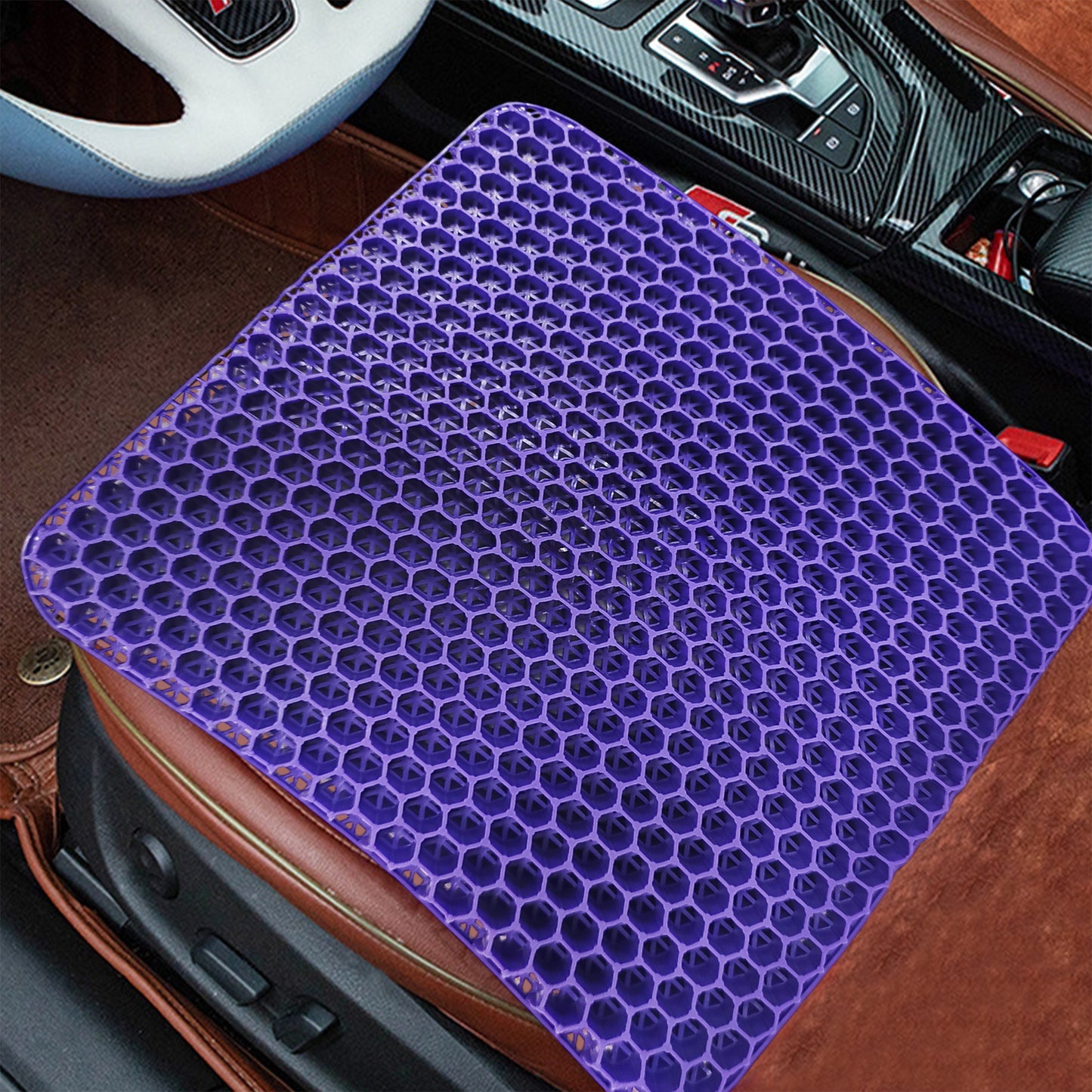 ViN C01 - Extra Thicken Gel Seat Cushion Stop Back & Sciatica Pain While Sitting!, for Car, Office & Wheelchair.