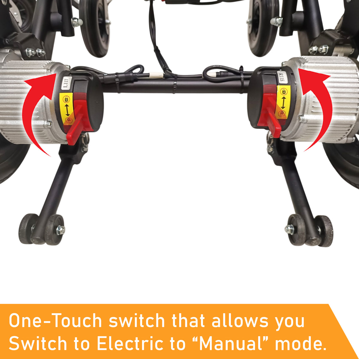 ViN-46A9 | Motorised Electric Wheelchair + LTA Approved + Long-lasting battery life + Thick Aluminum Anti Rust + Armrest Flip Up + Anti-Tipper