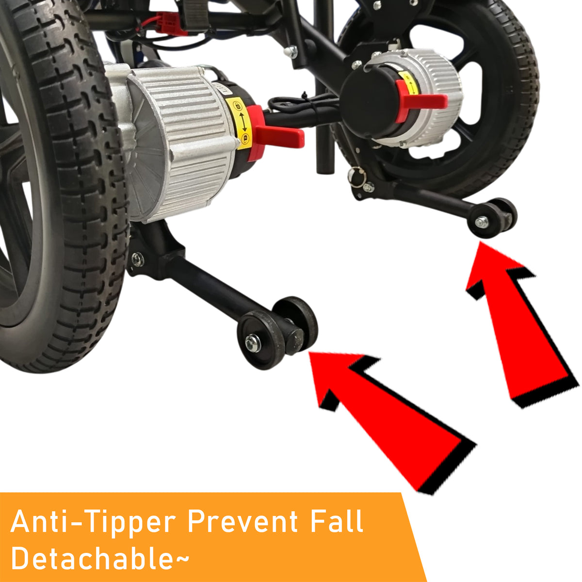 ViN-46A9 | Motorised Electric Wheelchair + LTA Approved + Long-lasting battery life + Thick Aluminum Anti Rust + Armrest Flip Up + Anti-Tipper