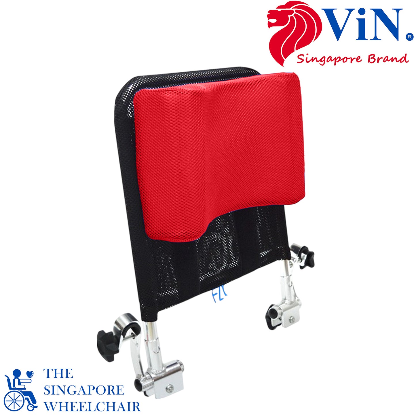 ViN HR-Red/Black - Adjustable High Headrest + Breathable + Quick and Easy Installation
