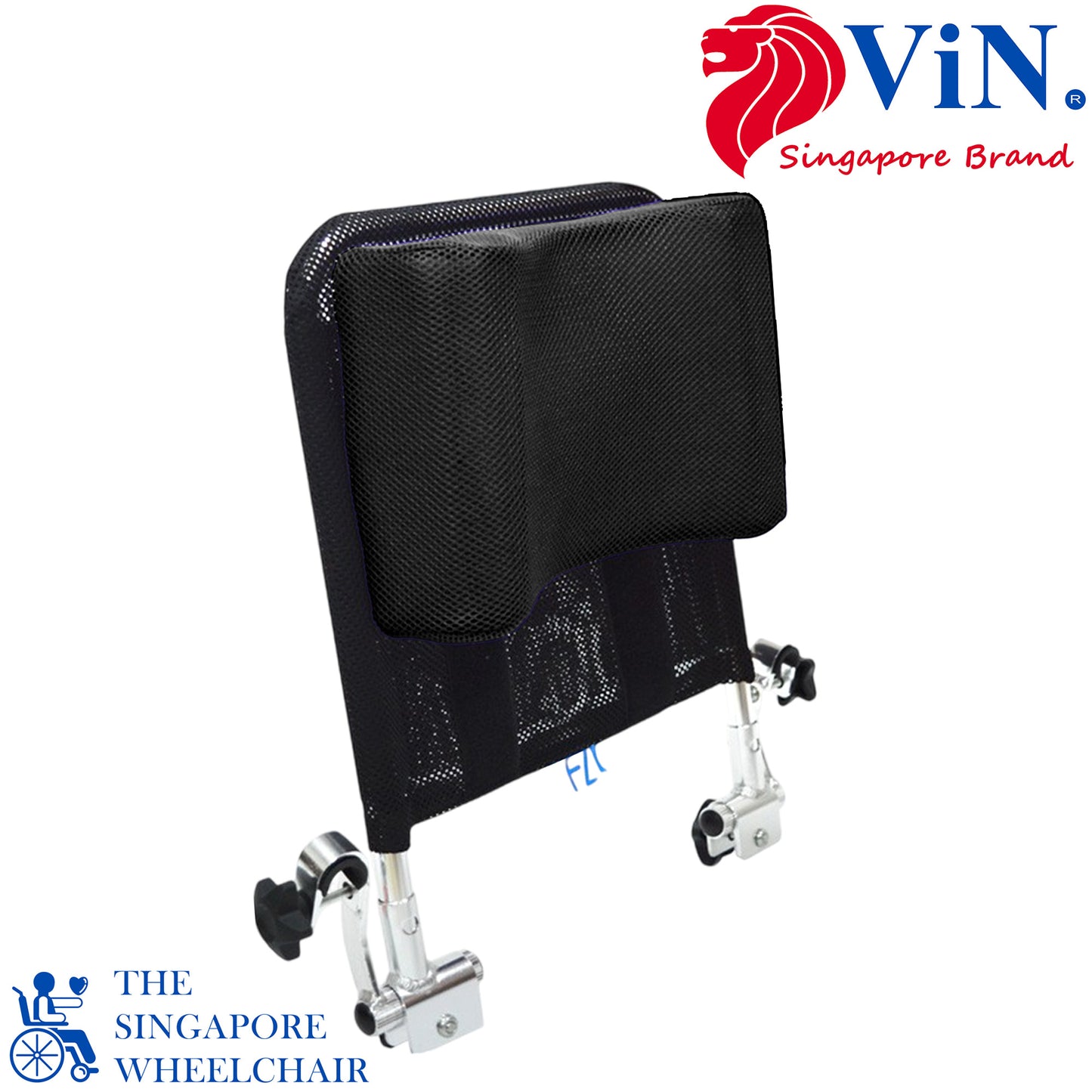 ViN HR-Red/Black - Adjustable High Headrest + Breathable + Quick and Easy Installation