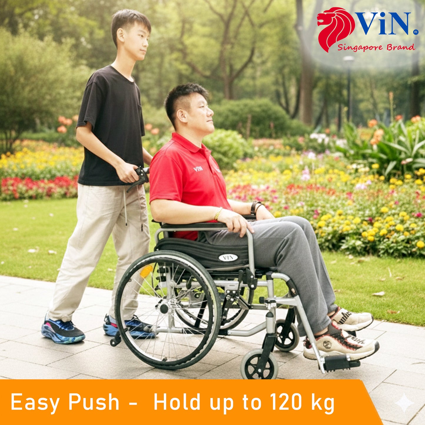 20 Inches seat width big wheelchair for large size user  bariatric wheelchair