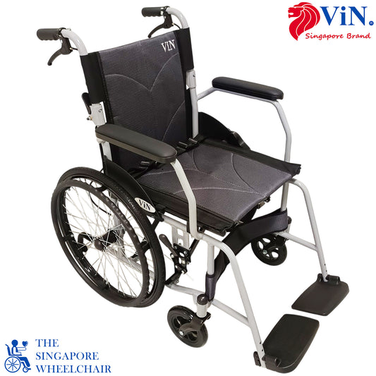ViN-11AAT Lightweight Standard Wheelchair with Anti Tipper [Self-Propelled] 13kg