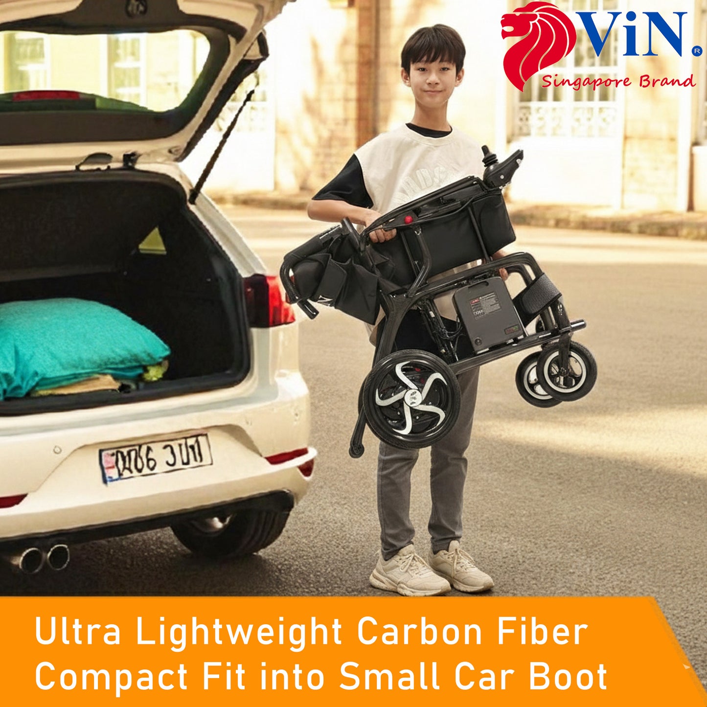 lightweight motorized wheelchair