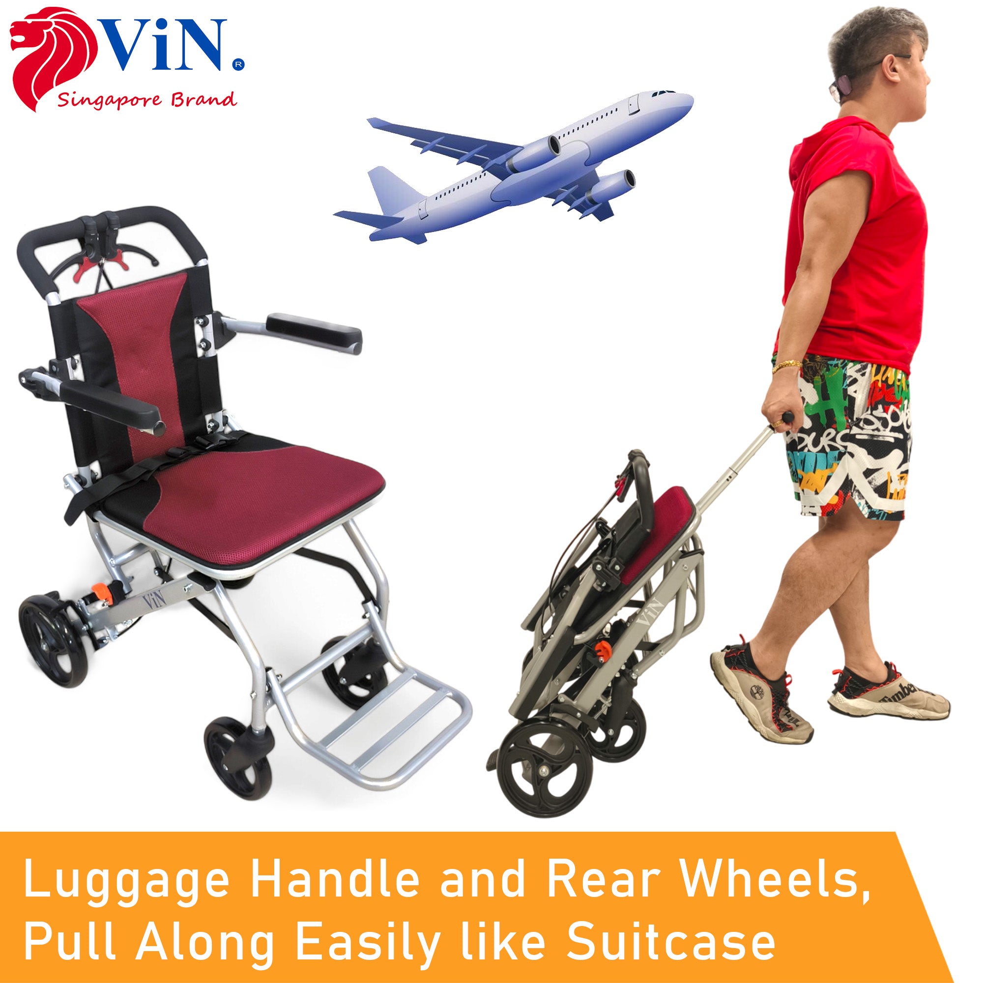 ViN 31A – Travel Pushchair, Flip Armrest & Cabin Approved – The