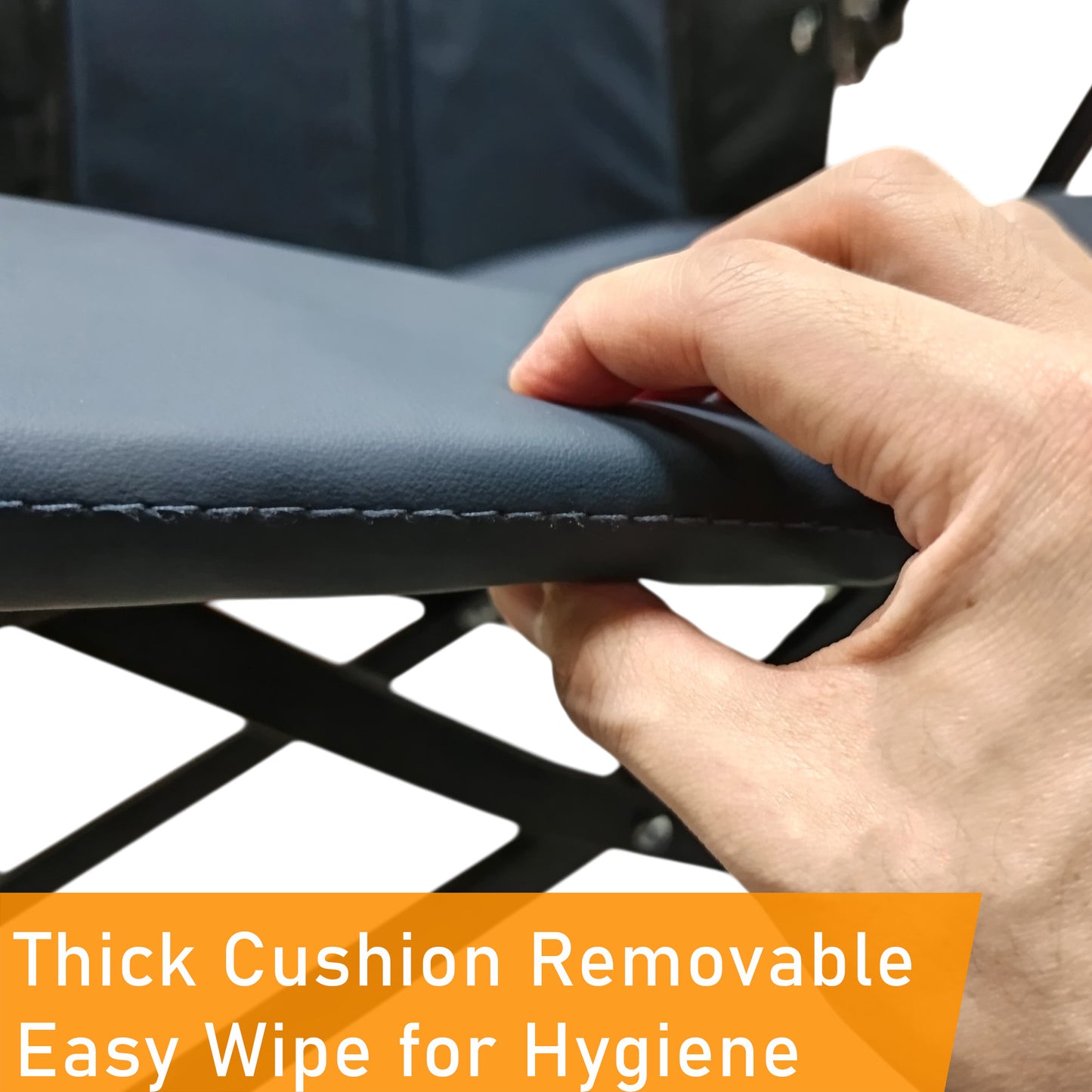 ViN-Curvi-S3 Foldable Wheelchair with Washable Cushion Self-Propelled