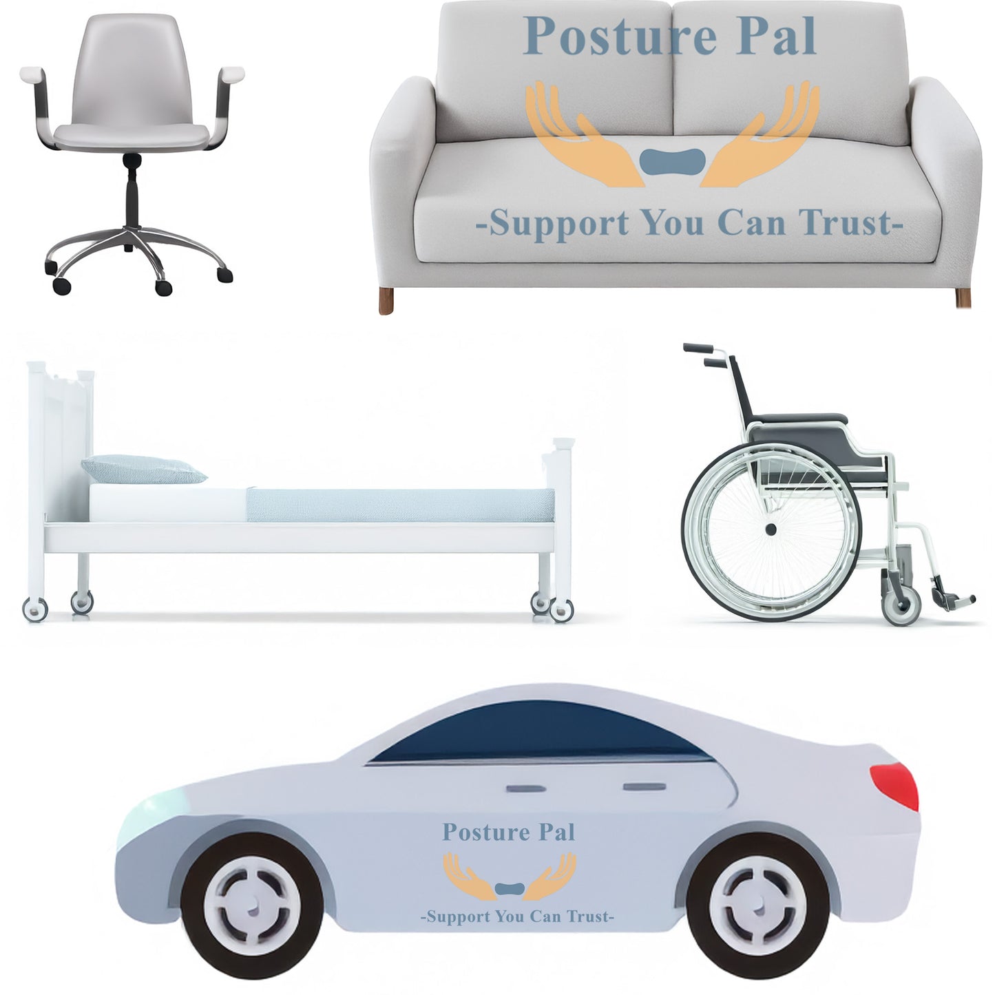 ViN-C02 - Premium Memory foam seat cushion with cooling gel