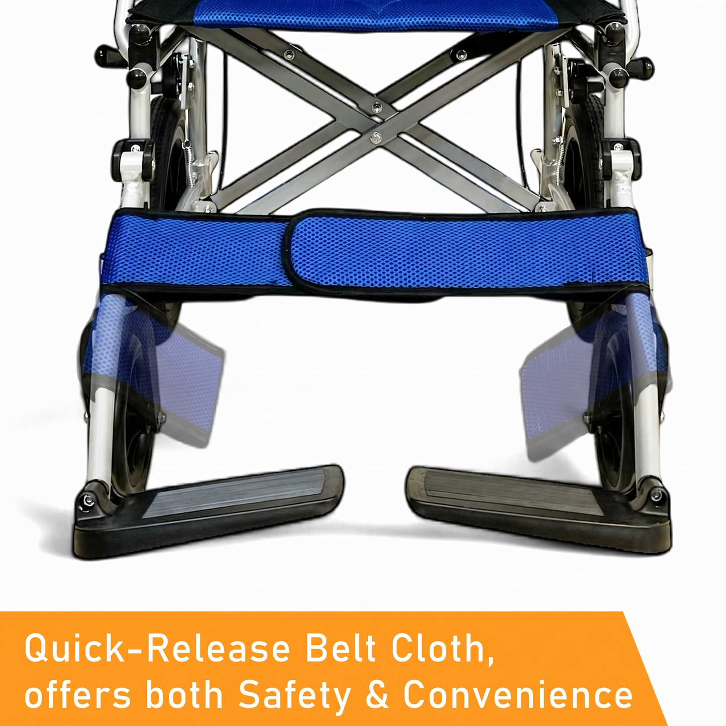 ViN-32AS Lightweight Wheelchair 10kg with Compact Retractable Footrest [Pushchair]